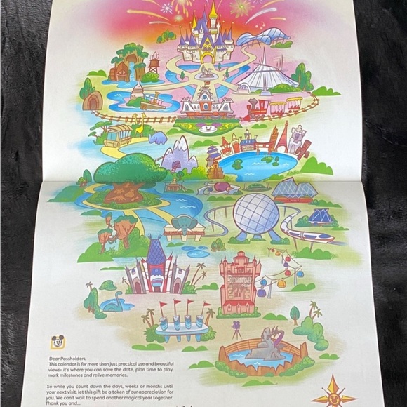 Disney World Annual Passholder calendar and sticker set - Picture 3 of 4